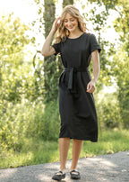 Lennox Classic Midi Dress Black