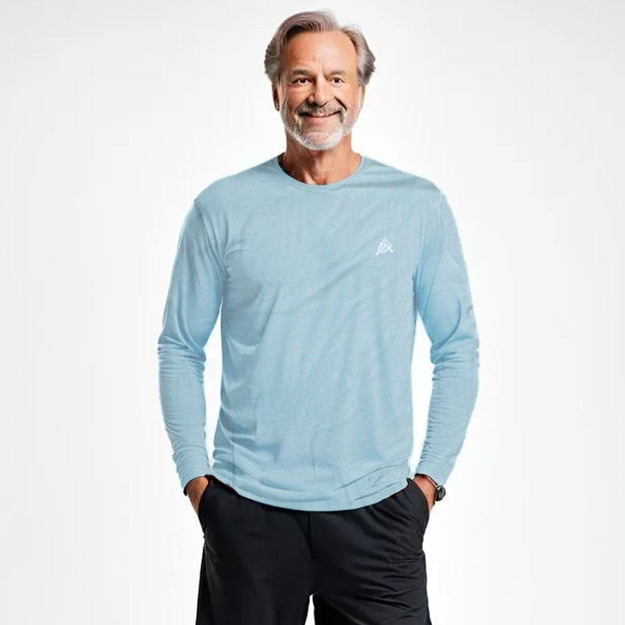 AeroBliss Performance Long Sleeve T-shirt Light Blue
