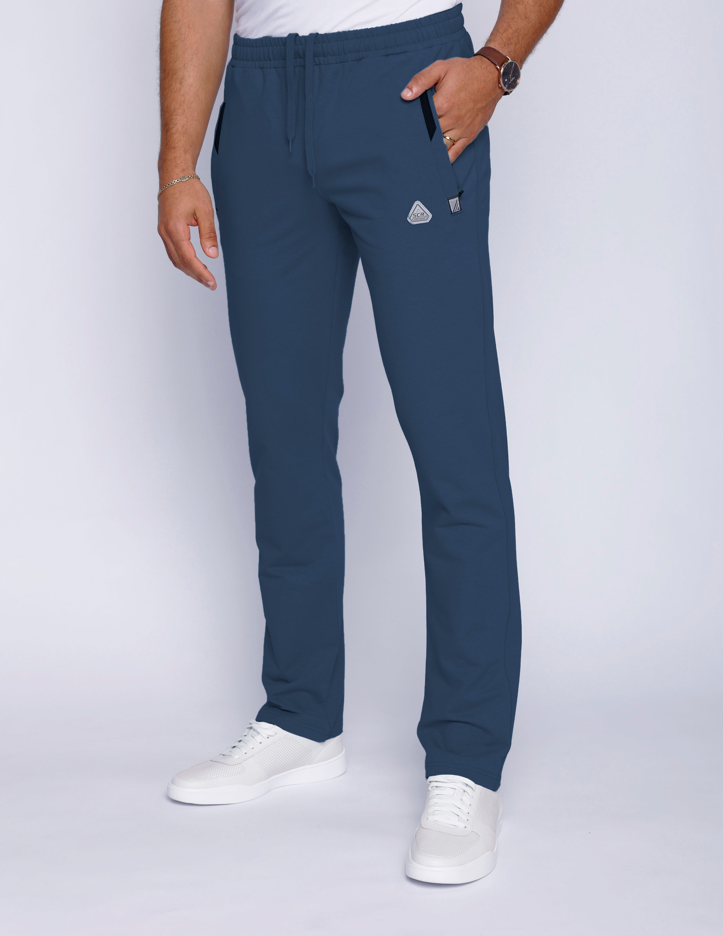 All-Day Comfort Athletic Sweatpants - Straight (Regular and Big Fit) 30 Steel Blue