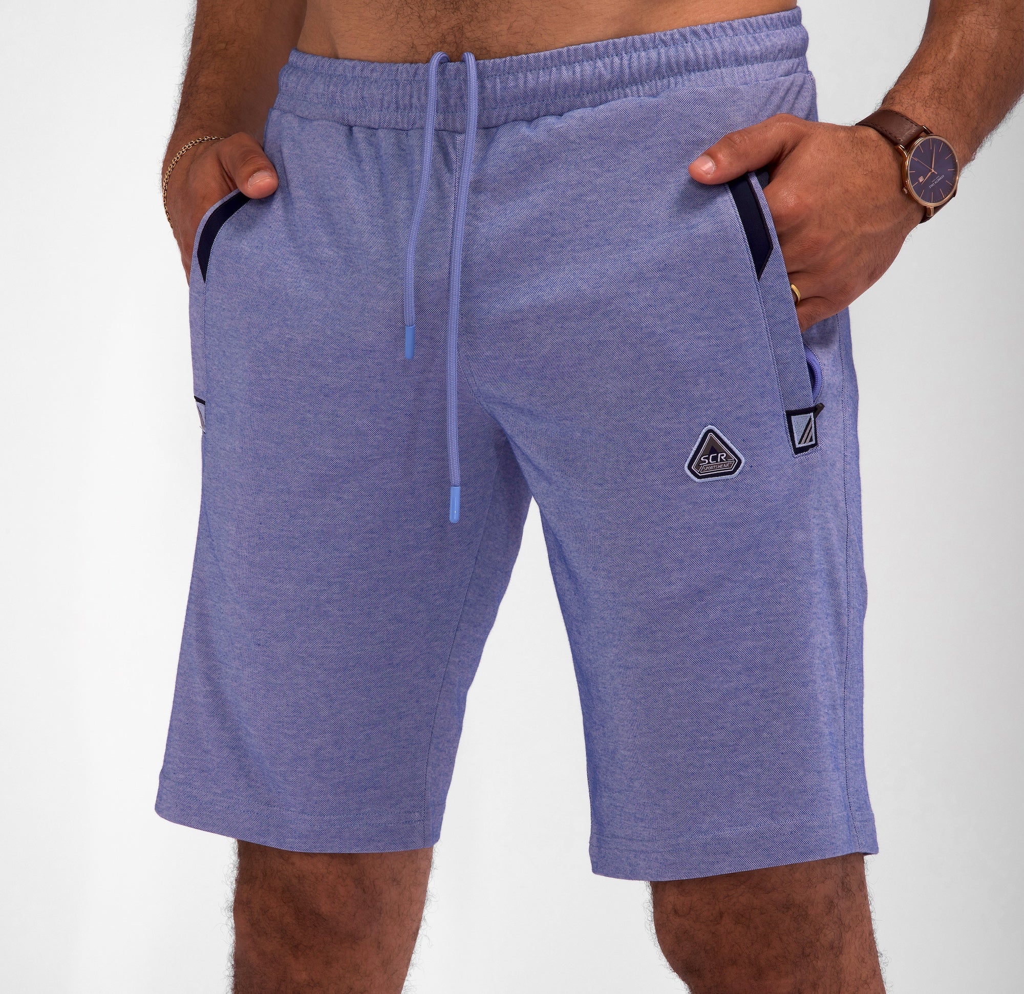 Urban Stride All-Day Wear Shorts - (Tall Fit) Steel Blue