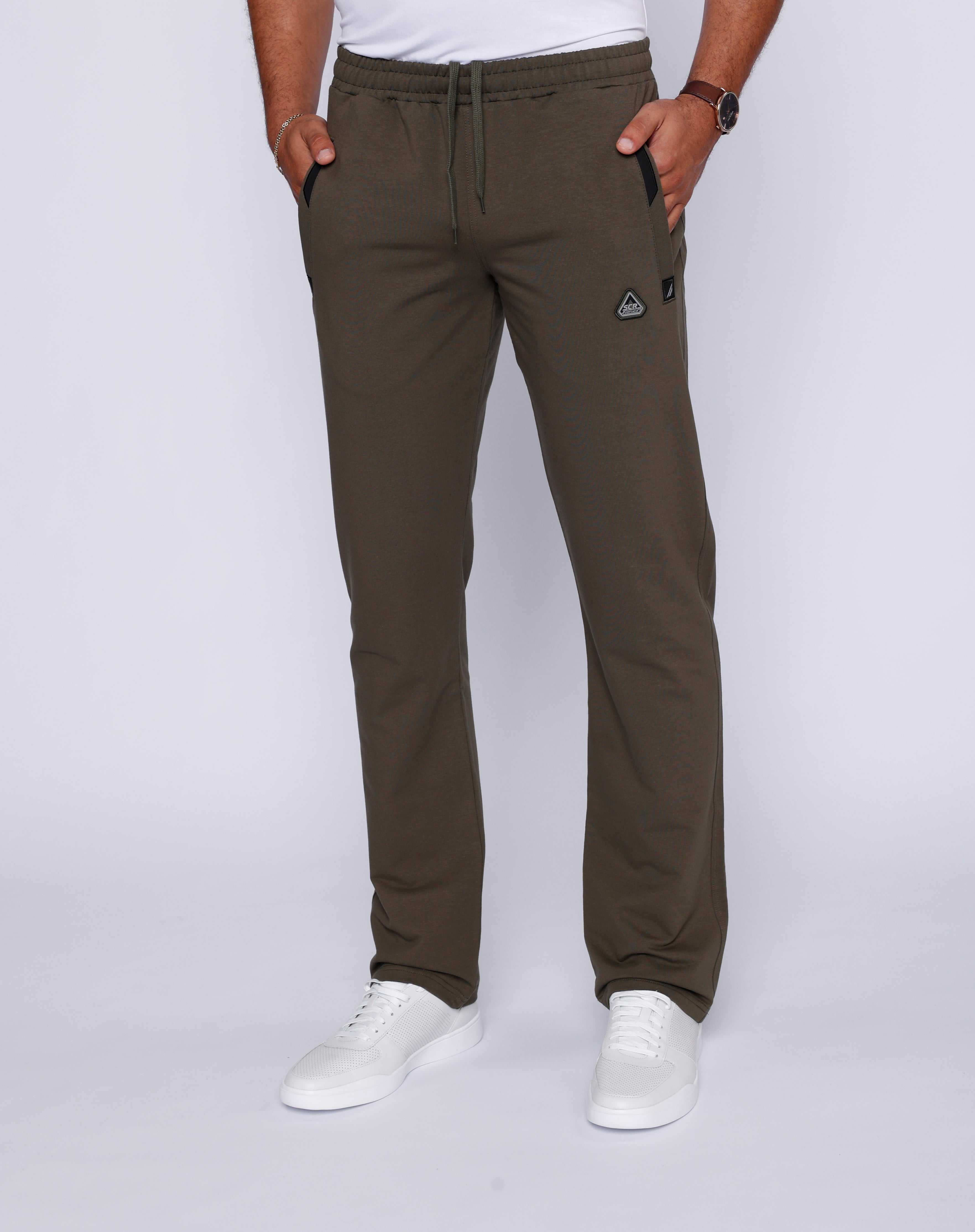 All-Day Comfort Athletic Sweatpants - Straight (Regular and Big Fit) Khaki Green