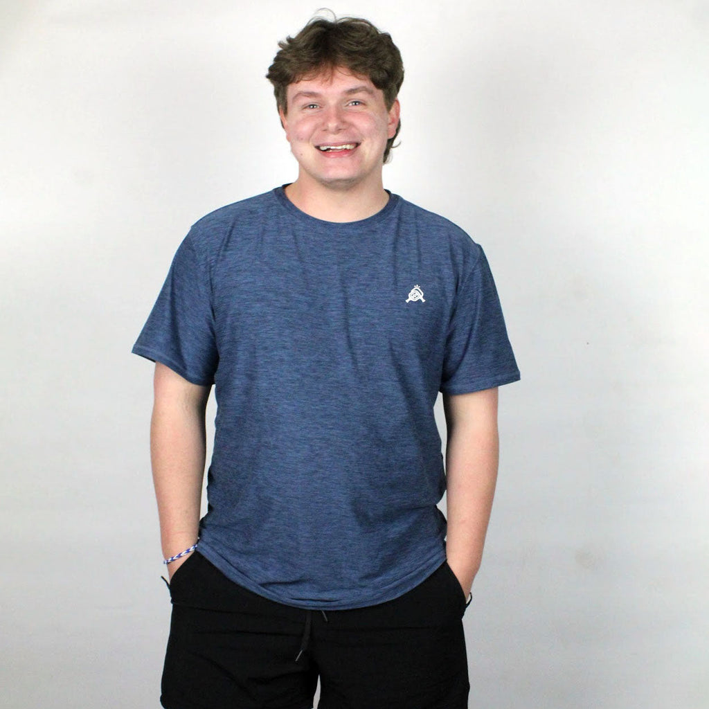 AeroBliss Performance Short Sleeve T-shirt Navy Blue