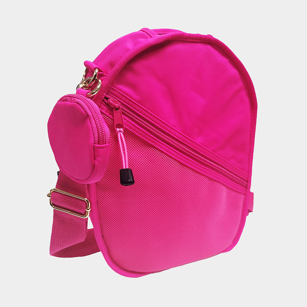Pickleball Sling Bag / Crossbody Bag Fuchsia
