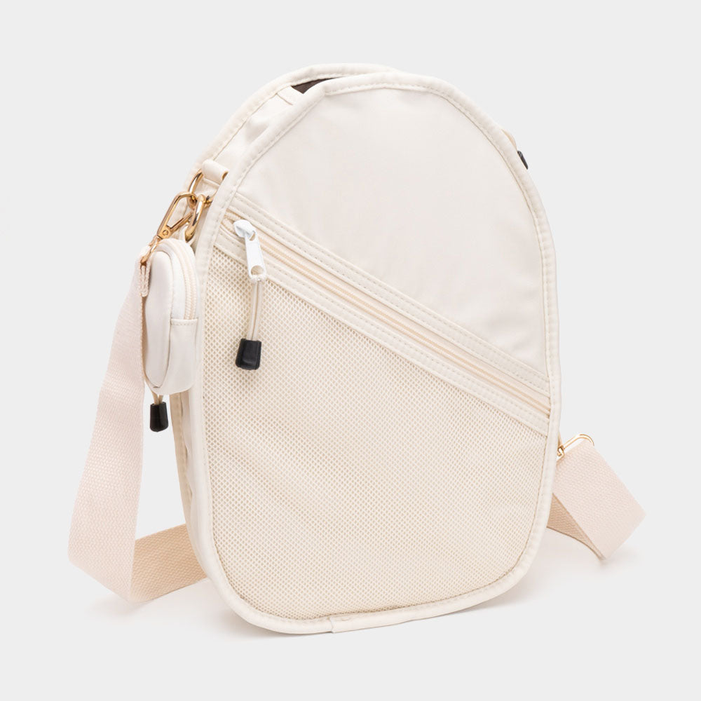 Pickleball Sling Bag / Crossbody Bag Ivory