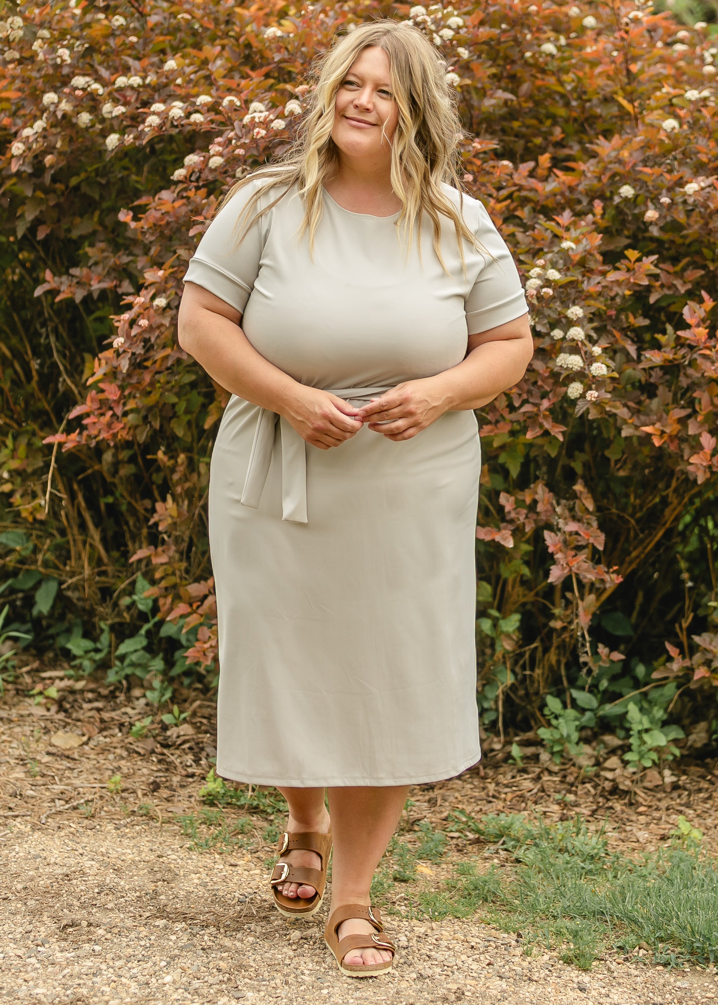 Lennox Classic Midi Dress - 46" Sand