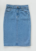Remi Denim Classic Wash Midi Skirt