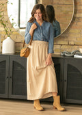 Rayne Modern Gingham Maxi Skirt XL