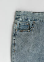 Sandra Classic Wash Midi Denim Skirt