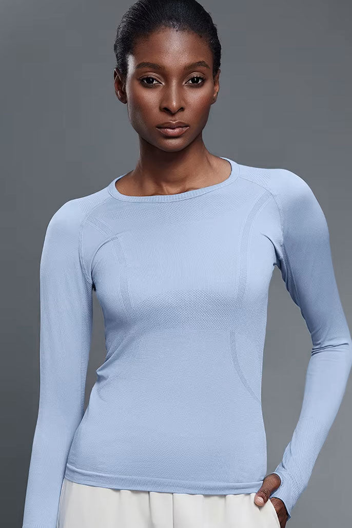 BTR Active Seamless Baselayer Sky Blue