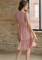 Sophie V-Neck Midi Dress