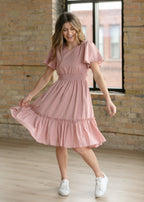 Sophie V-Neck Midi Dress XL
